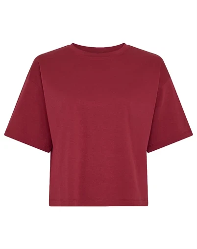 MSCH Copenhagen - MSCHMoa Melea T-shirt - Burgundy Rhubarb